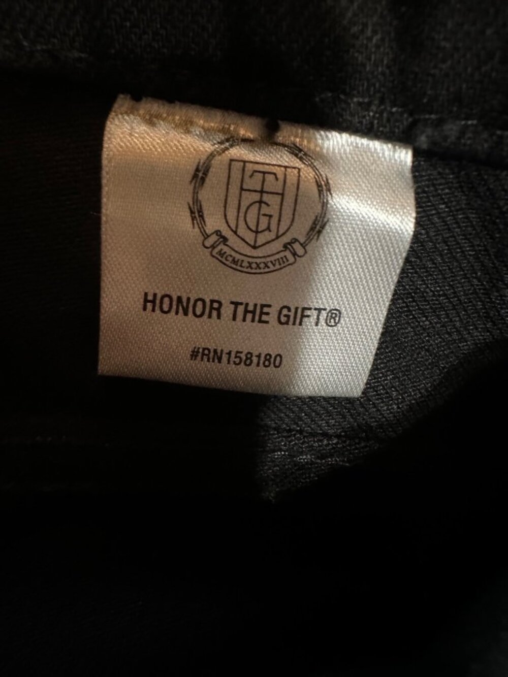 Honor The Gift Black Straight-Leg Pants Cotton-Blend Size 32 - Picture 3 of 9